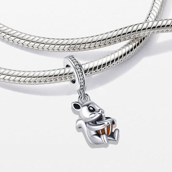 S925 Travel Charms for Bracelets Necklace Let's go Compass Bead Paris Eiffel Tow - Picture 5 of 7